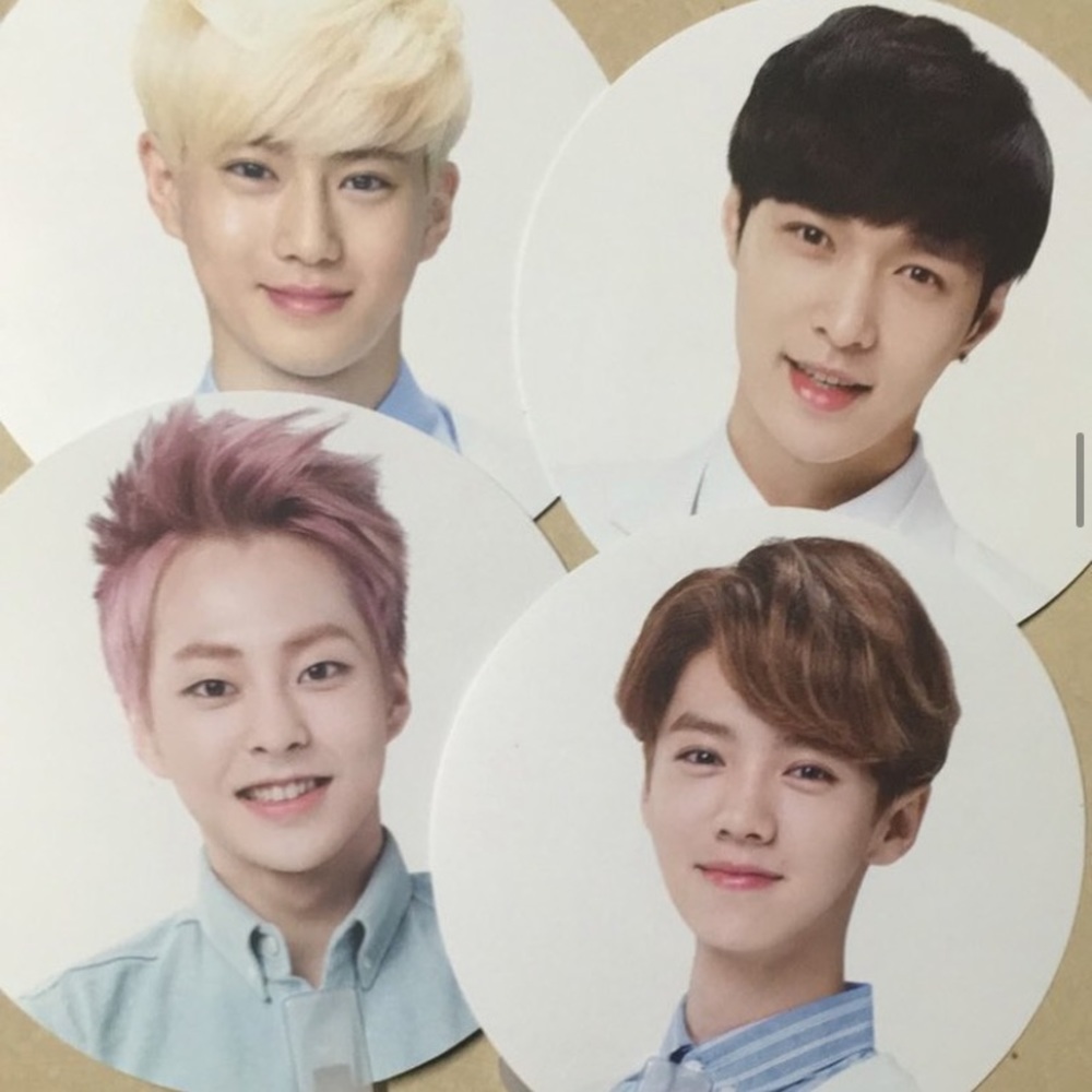 Host Pick! *RARE* EXO OT12 Nature Republic Fans - Picture 2 of 4